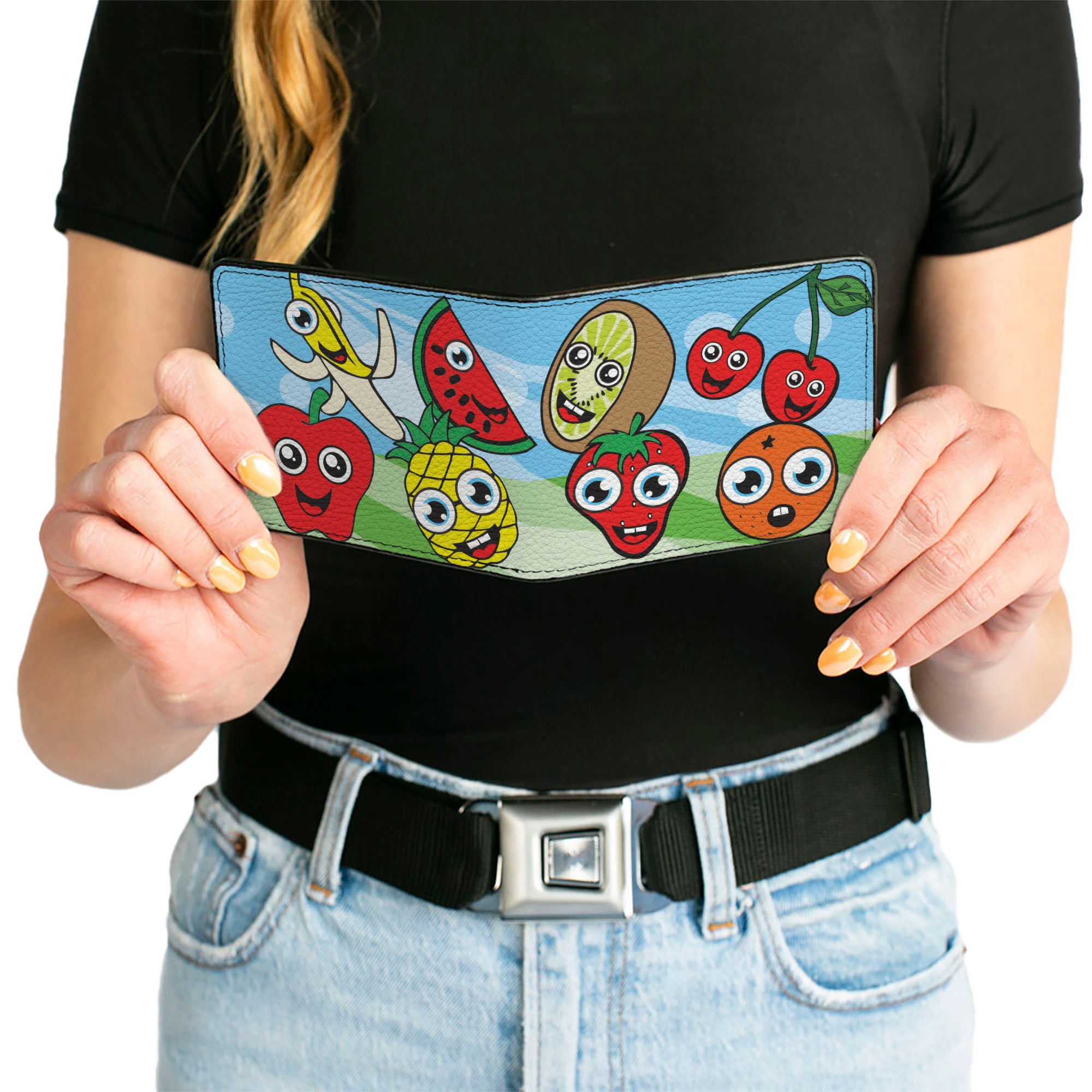 Bi-Fold Wallet - Fruit Cartoon2 Bi-Fold Wallets Buckle-Down