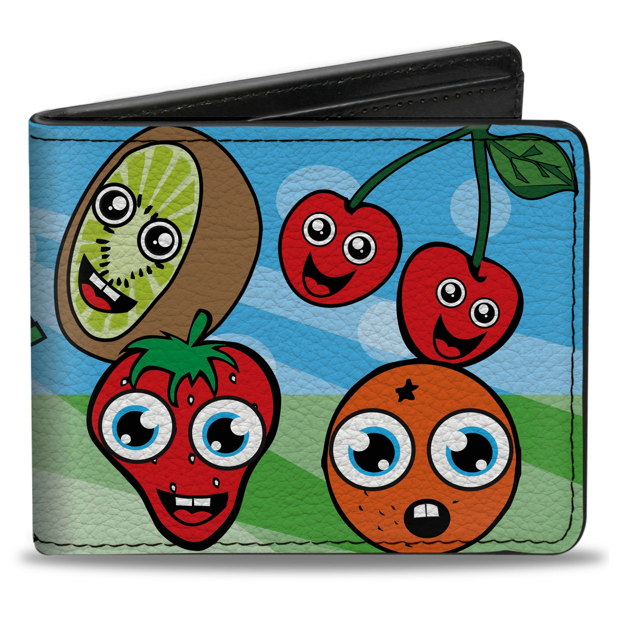 Bi-Fold Wallet - Fruit Cartoon2 Bi-Fold Wallets Buckle-Down