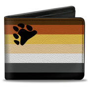 Bi-Fold Wallet - Flag Bear Pride2 Black Brown Orange Yellow Tan White Gray Black Bi-Fold Wallets Buckle-Down