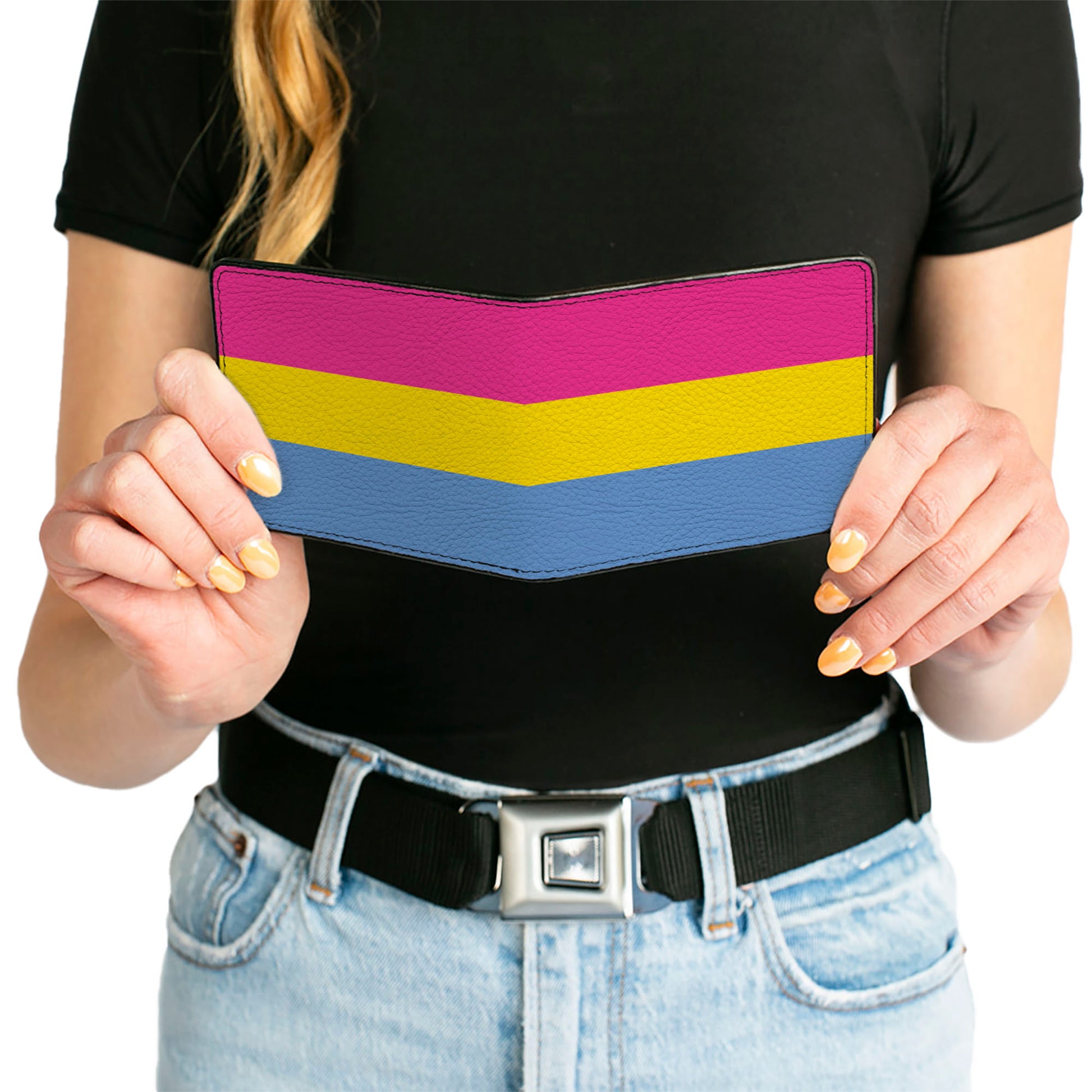 Bi-Fold Wallet - Flag Pansexual Pink Yellow Blue Bi-Fold Wallets Buckle-Down