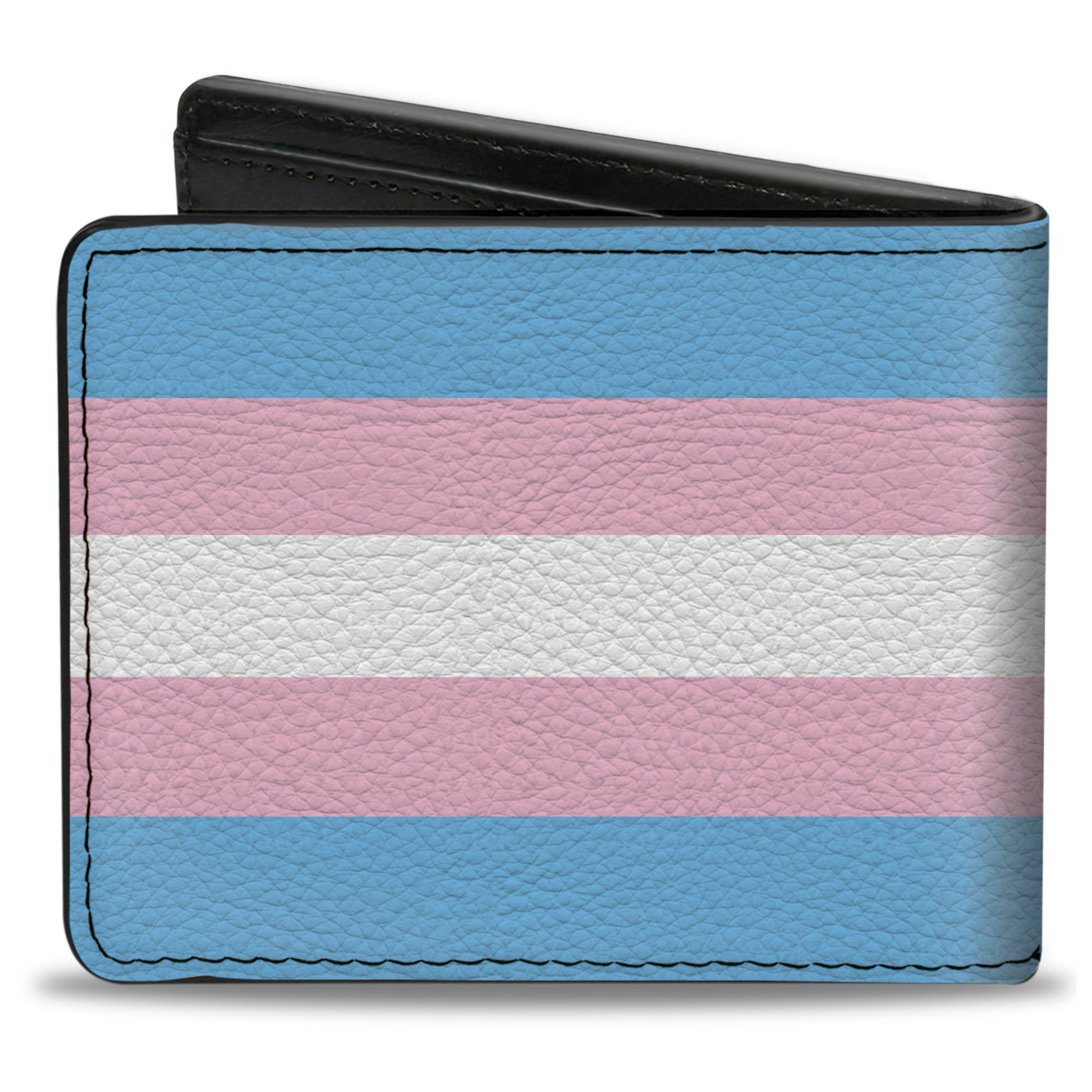 Bi-Fold Wallet - Flag Transgender Baby Blue Baby Pink White Bi-Fold Wallets Buckle-Down