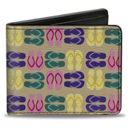 Bi-Fold Wallet - Flip Flops4 Sand Multi Color Bi-Fold Wallets Buckle-Down