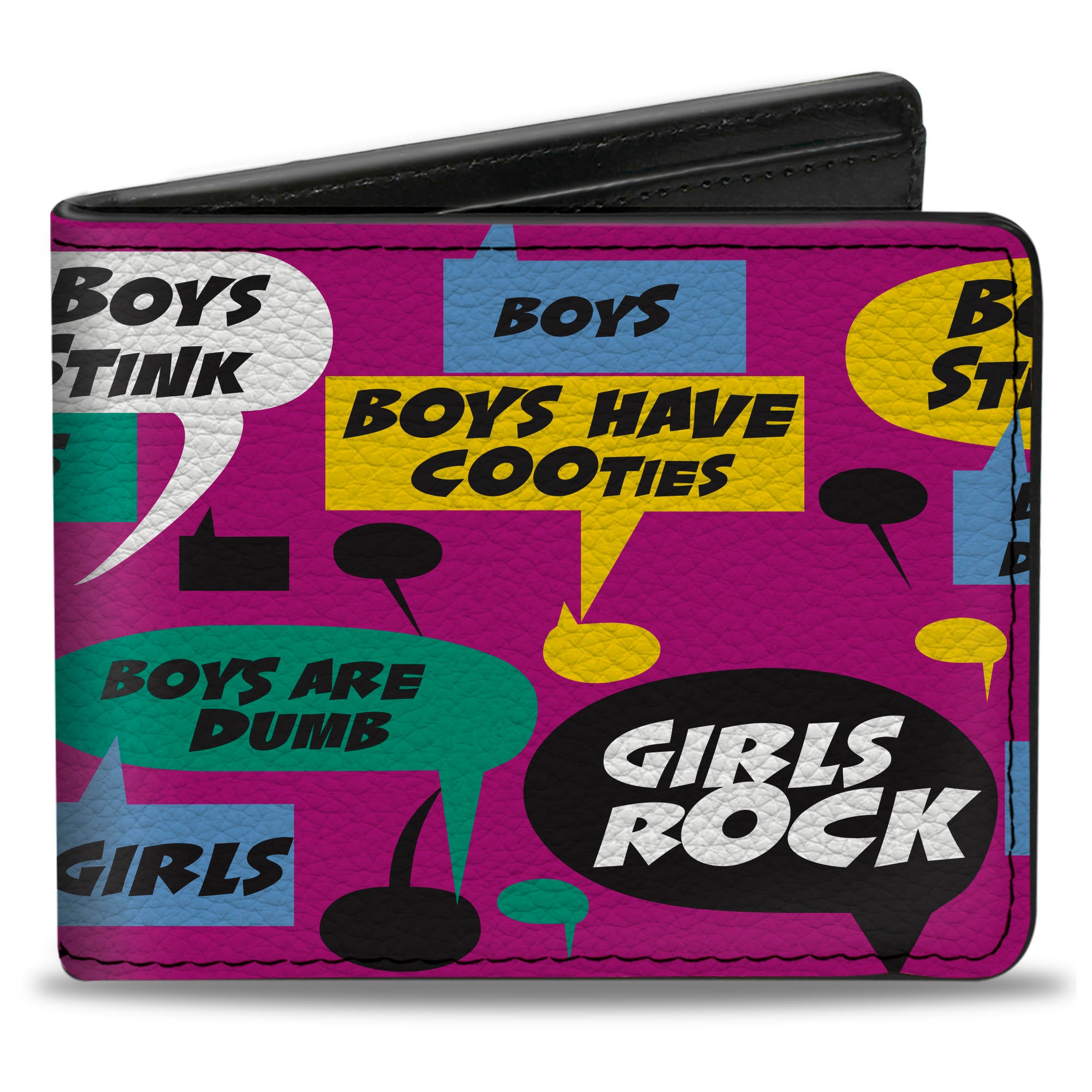 Bi-Fold Wallet - Girls Rule Bubbles Bi-Fold Wallets Buckle-Down