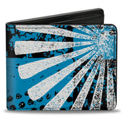 Bi-Fold Wallet - Grunge Chaos Blue Bi-Fold Wallets Buckle-Down