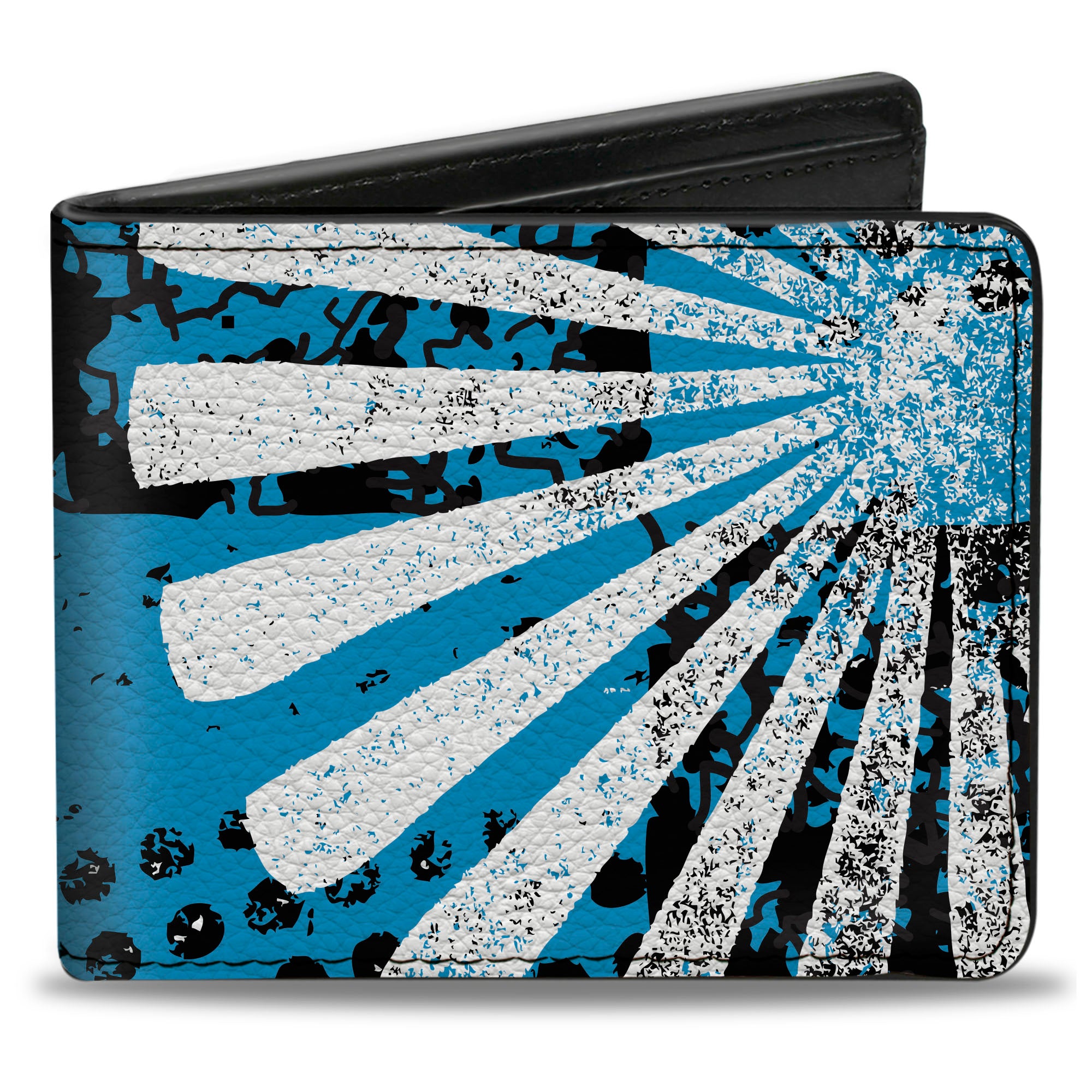 Bi-Fold Wallet - Grunge Chaos Blue Bi-Fold Wallets Buckle-Down