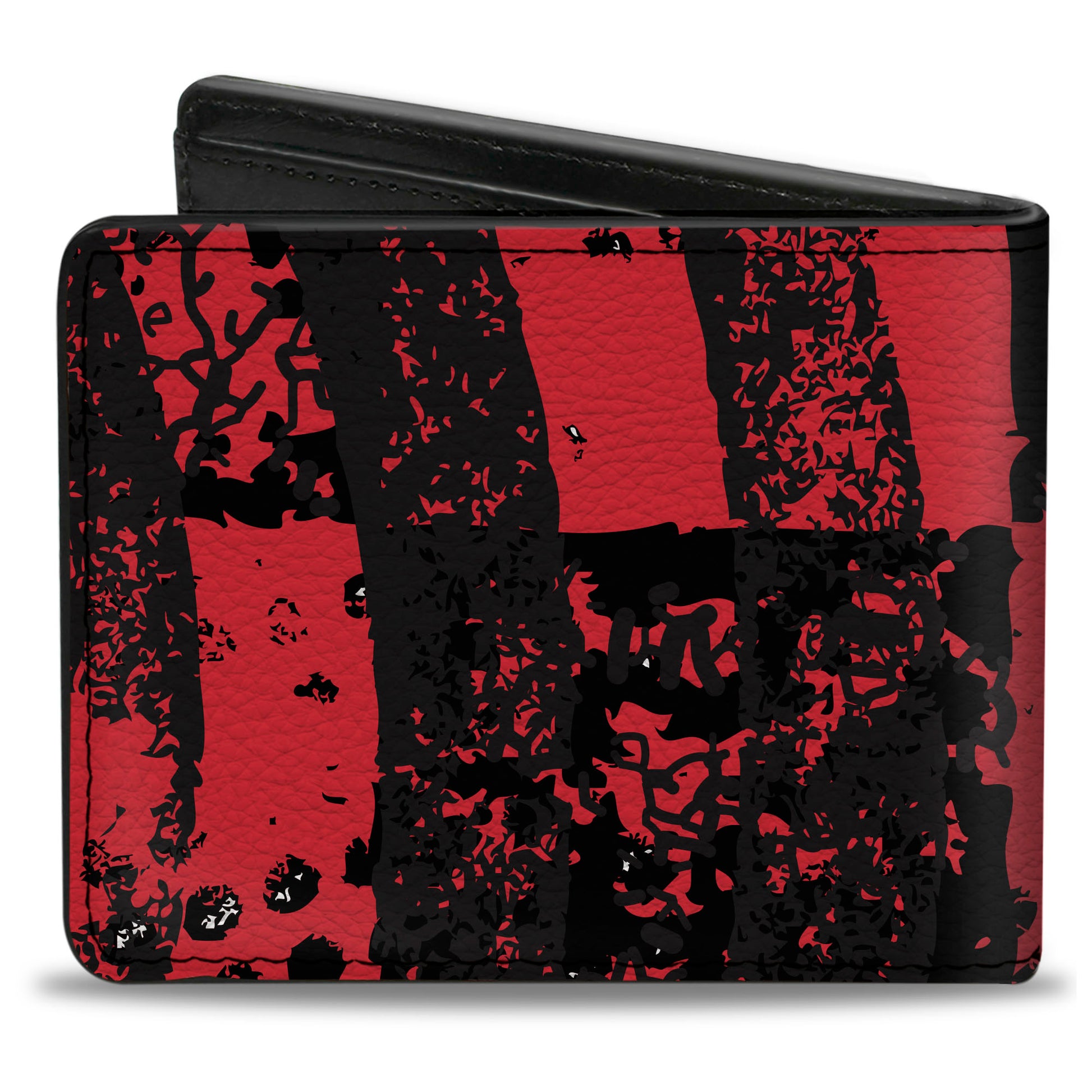 Bi-Fold Wallet - Grunge Chaos Red Bi-Fold Wallets Buckle-Down