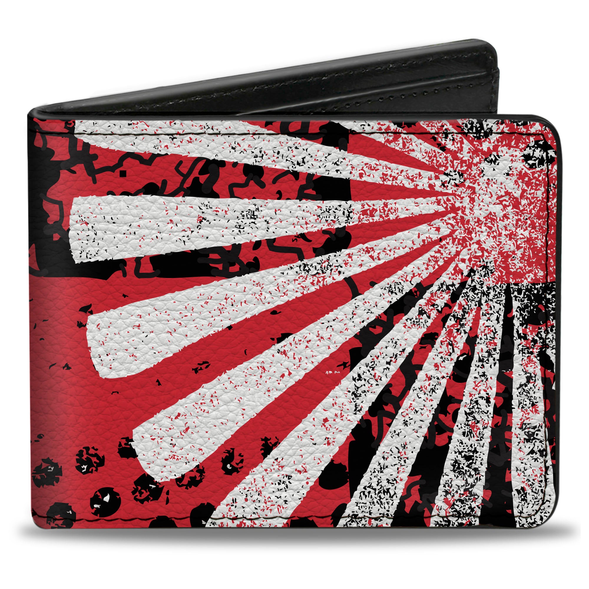 Bi-Fold Wallet - Grunge Chaos Red Bi-Fold Wallets Buckle-Down