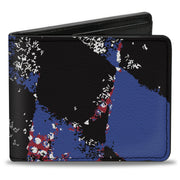 Bi-Fold Wallet - Grunge Checker Flag Blue Red Bi-Fold Wallets Buckle-Down