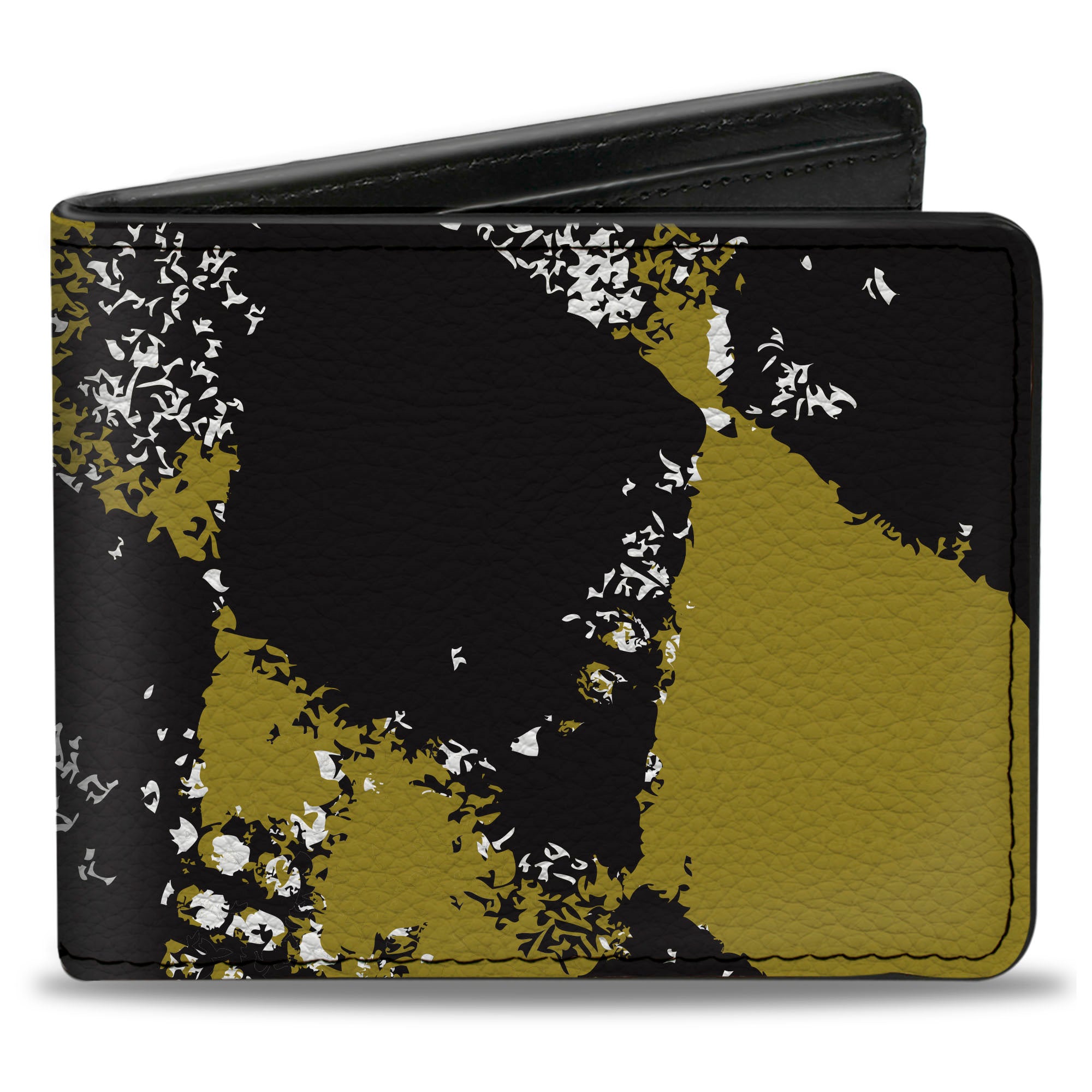 Bi-Fold Wallet - Grunge Checker Flag Green Bi-Fold Wallets Buckle-Down