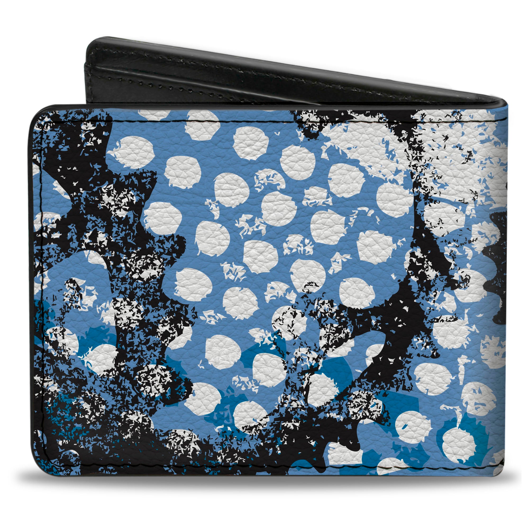 Bi-Fold Wallet - Grunge Gears Blue Bi-Fold Wallets Buckle-Down