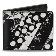 Bi-Fold Wallet - Grunge Tread Black White Bi-Fold Wallets Buckle-Down