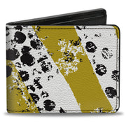 Bi-Fold Wallet - Grunge Tread Yellow Bi-Fold Wallets Buckle-Down