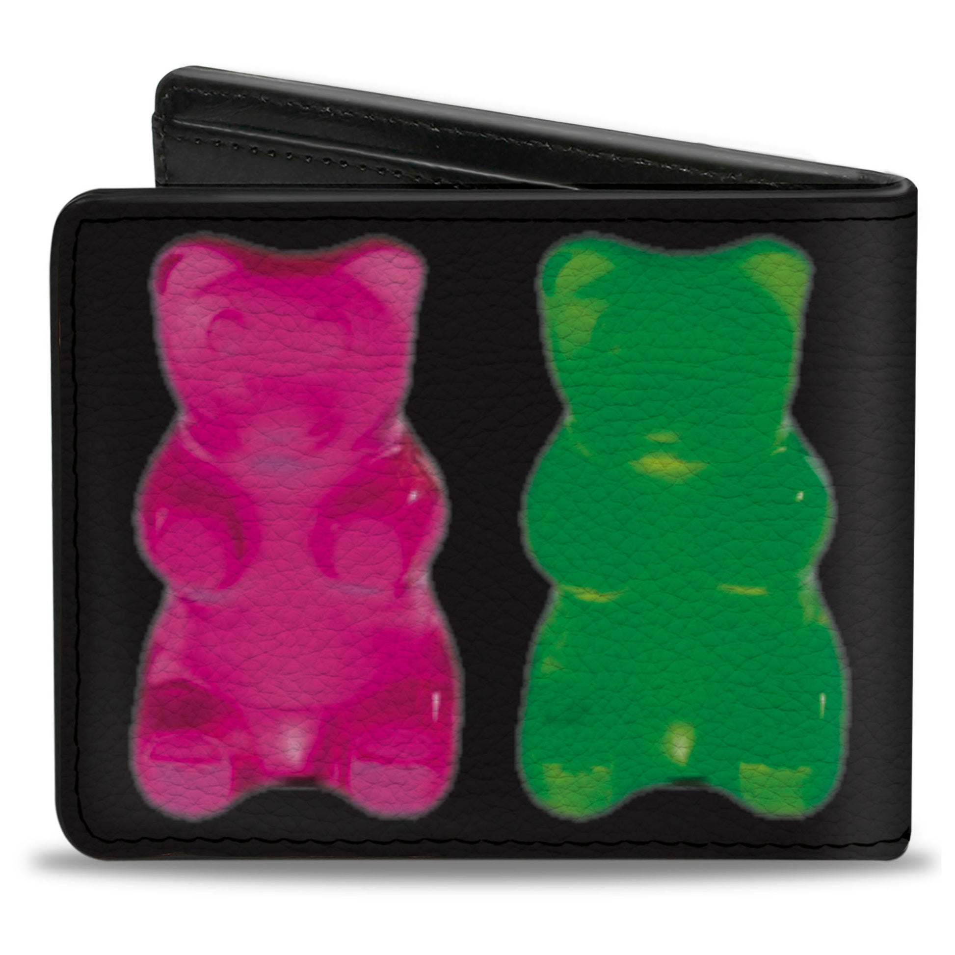 Bi-Fold Wallet - Gummy Bears Black Multi Color Bi-Fold Wallets Buckle-Down