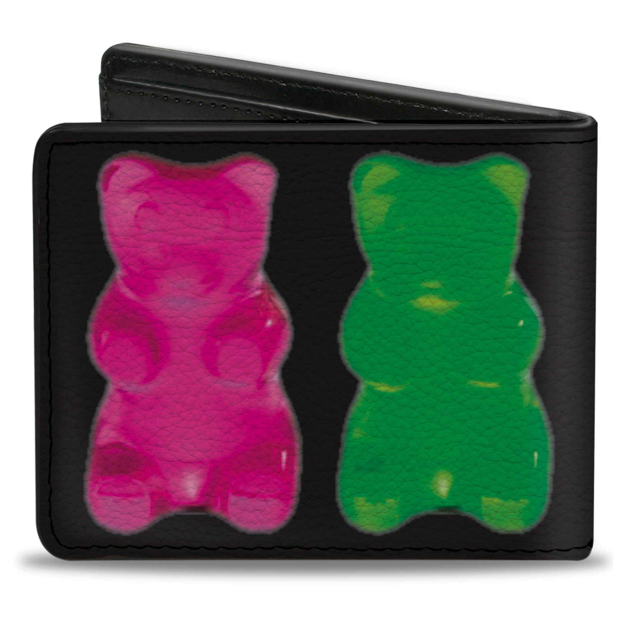 Bi-Fold Wallet - Gummy Bears Black Multi Color Bi-Fold Wallets Buckle-Down