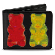 Bi-Fold Wallet - Gummy Bears Black Multi Color Bi-Fold Wallets Buckle-Down