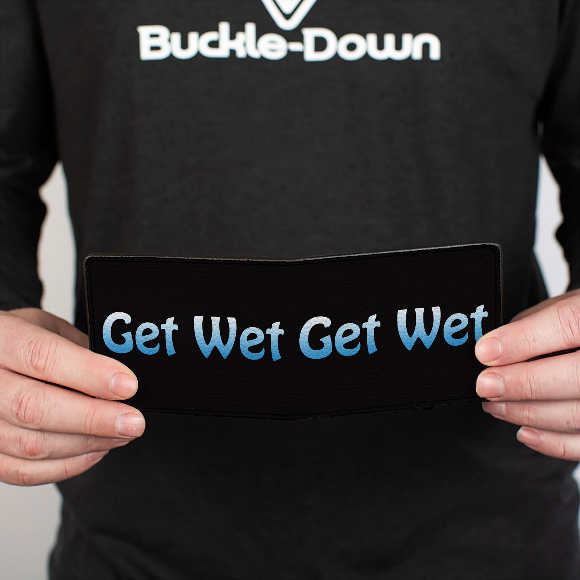 Bi-Fold Wallet - GET WET Black Baby Blue Bi-Fold Wallets Buckle-Down