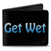 Bi-Fold Wallet - GET WET Black Baby Blue Bi-Fold Wallets Buckle-Down