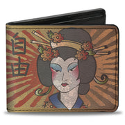 Bi-Fold Wallet - Geisha Distressed Repeat Bi-Fold Wallets Buckle-Down