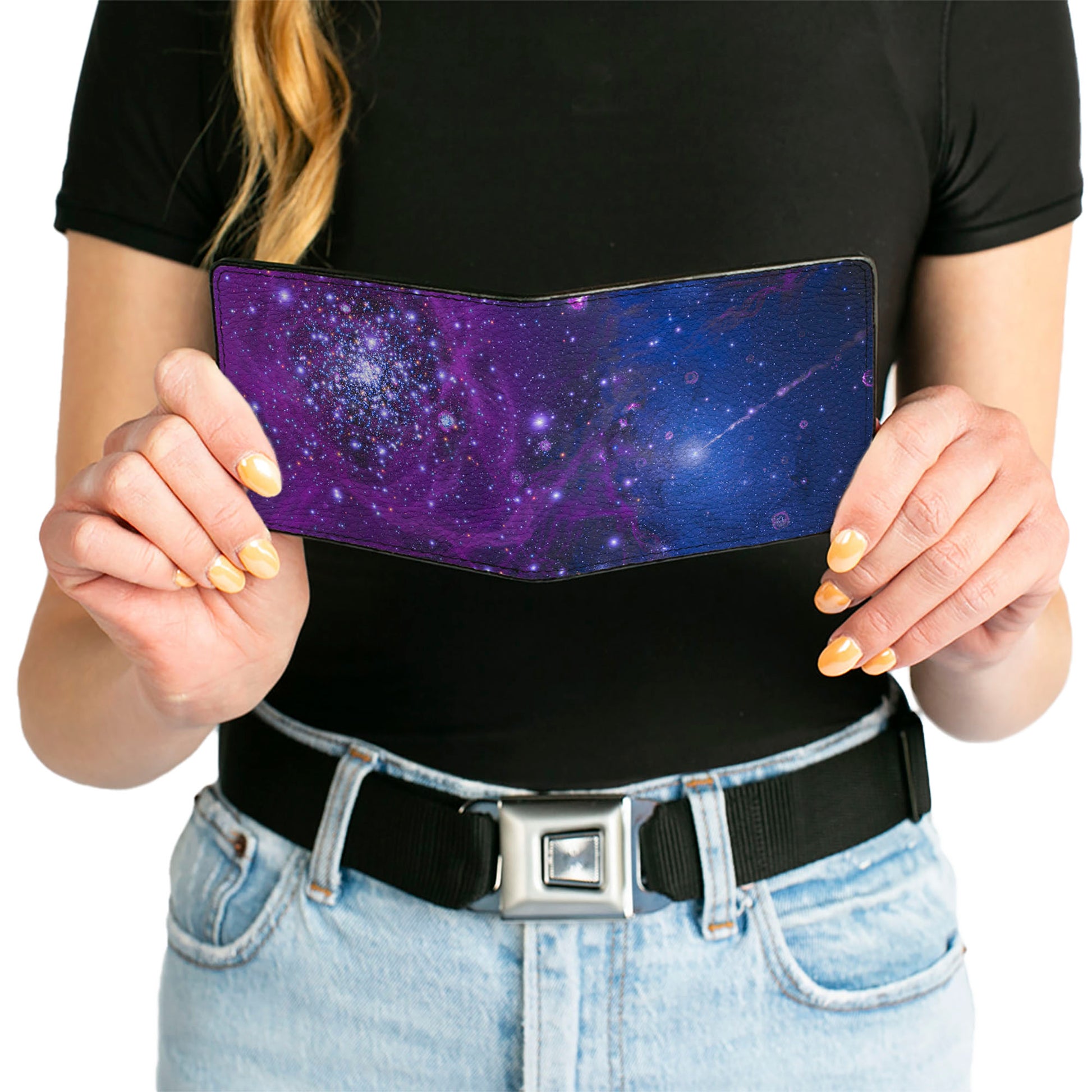 Bi-Fold Wallet - Galaxy Blues Purples Bi-Fold Wallets Buckle-Down