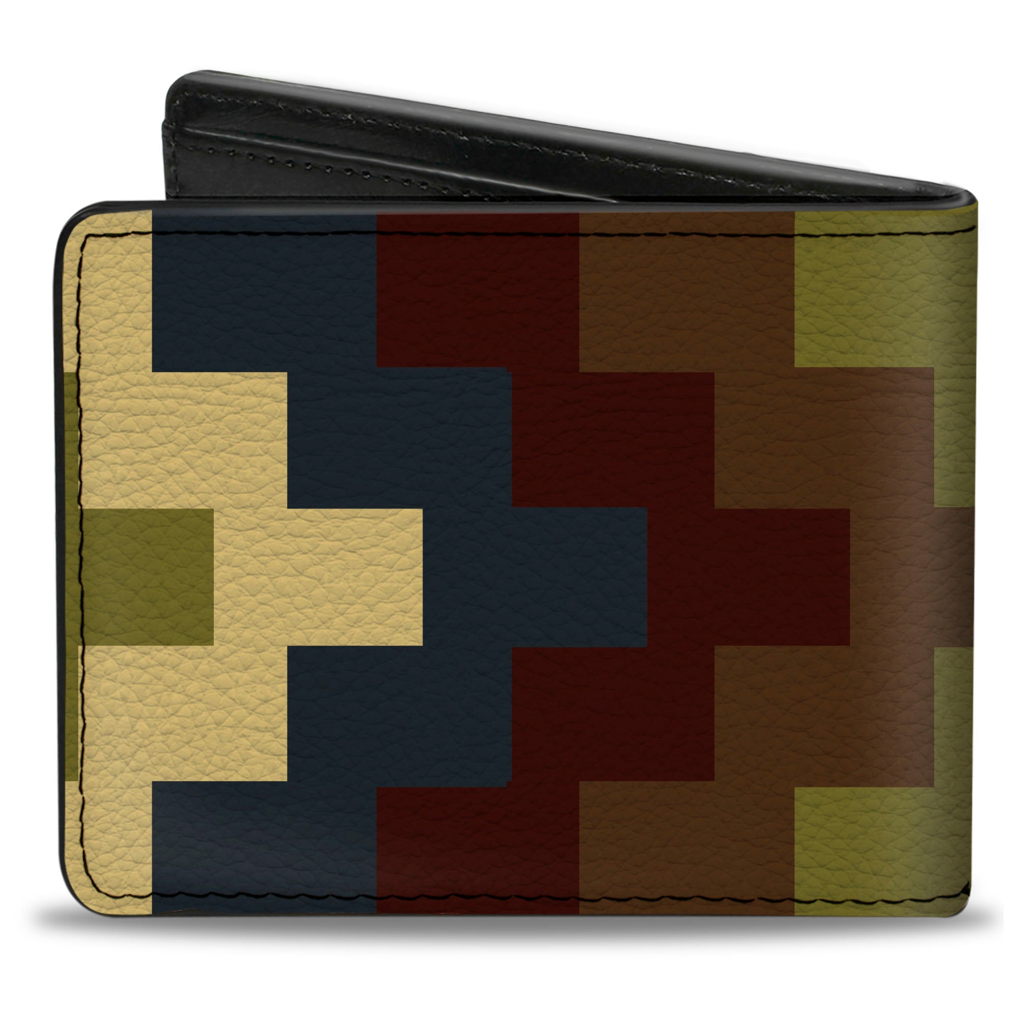 Bi-Fold Wallet - Geometric4 Tan Blue Wine Brown Olive Bi-Fold Wallets Buckle-Down