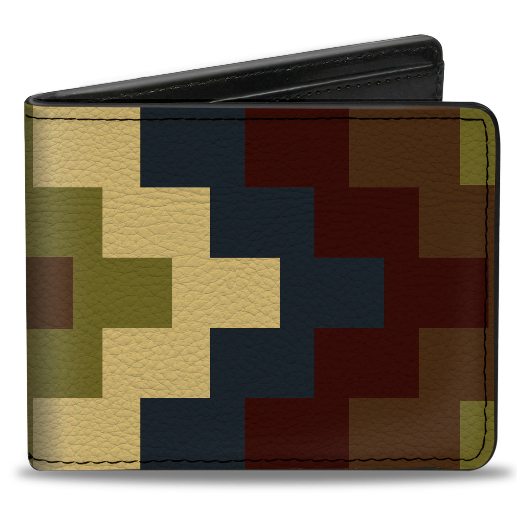 Bi-Fold Wallet - Geometric4 Tan Blue Wine Brown Olive Bi-Fold Wallets Buckle-Down