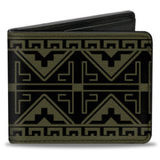 Bi-Fold Wallet - Geometric7 Black Olive Bi-Fold Wallets Buckle-Down