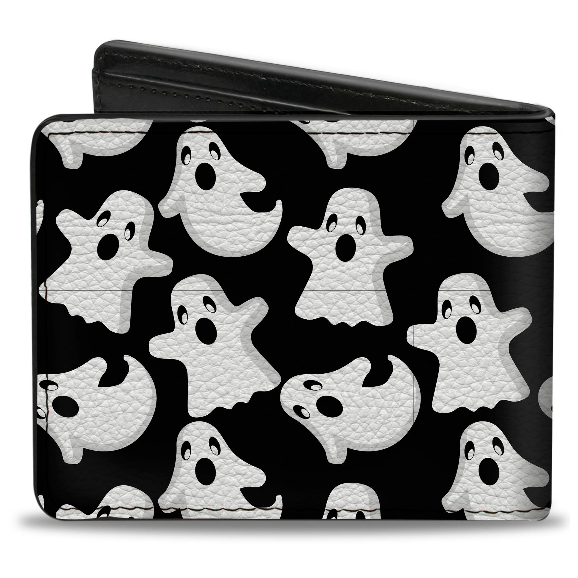 Bi-Fold Wallet - Ghosts Scattered Black White Bi-Fold Wallets Buckle-Down