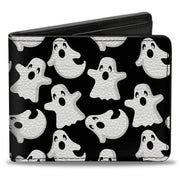 Bi-Fold Wallet - Ghosts Scattered Black White Bi-Fold Wallets Buckle-Down