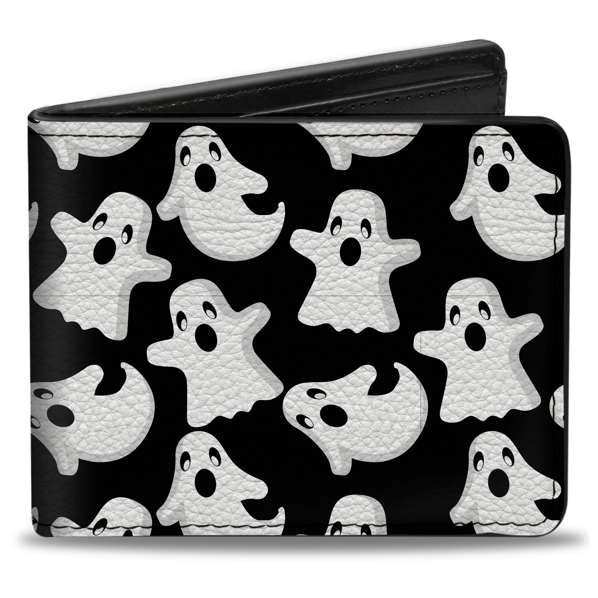 Bi-Fold Wallet - Ghosts Scattered Black White Bi-Fold Wallets Buckle-Down