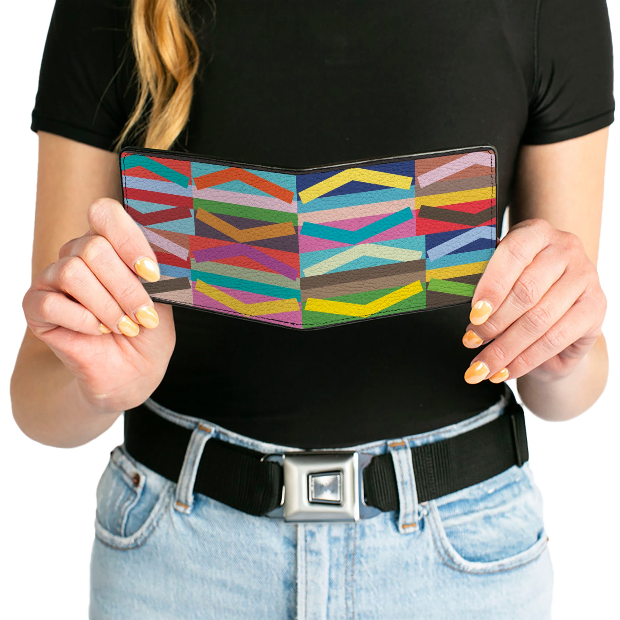 Bi-Fold Wallet - Geometric10 Multi Color Bi-Fold Wallets Buckle-Down