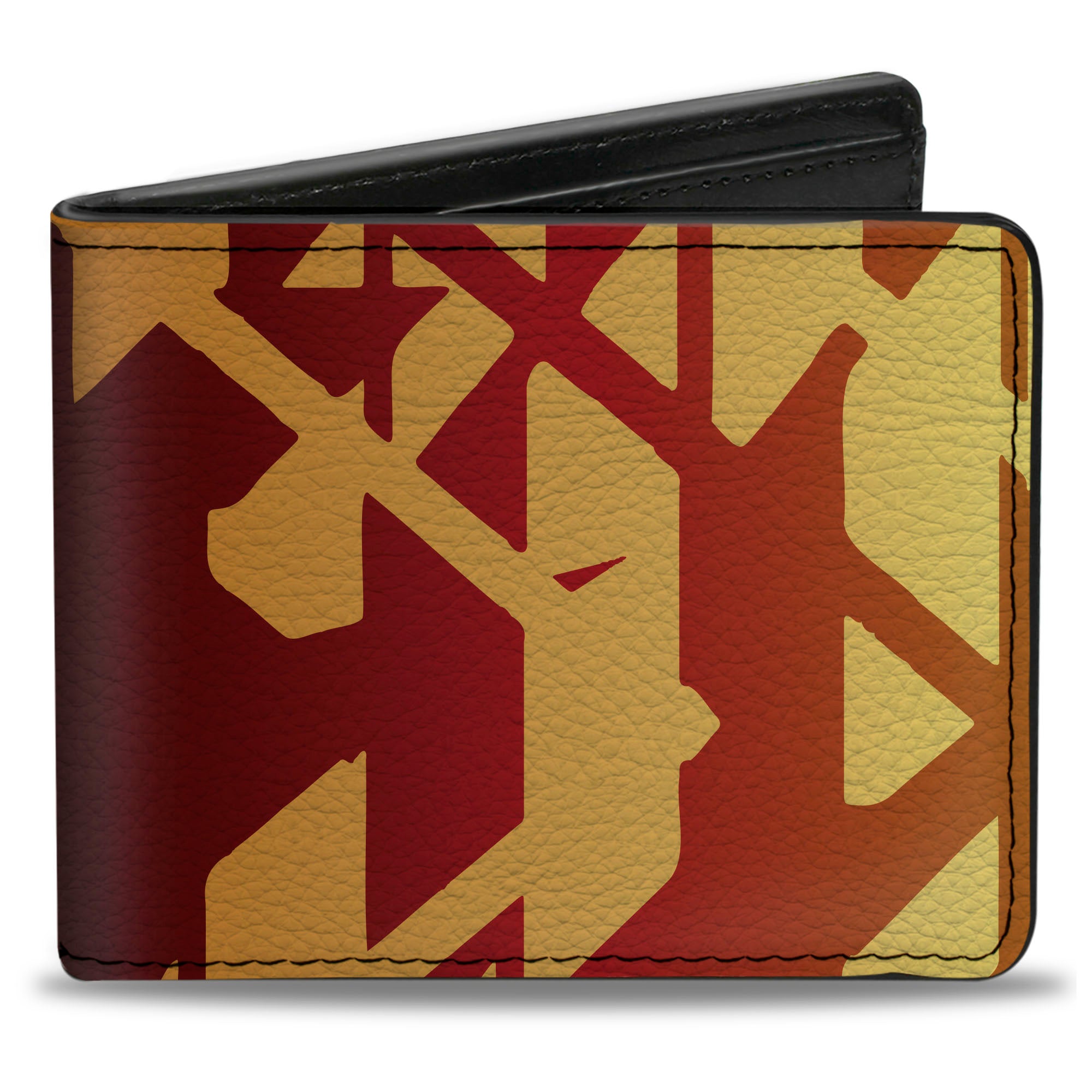 Bi-Fold Wallet - Geometric Transition Blues Reds Orange Yellows Bi-Fold Wallets Buckle-Down