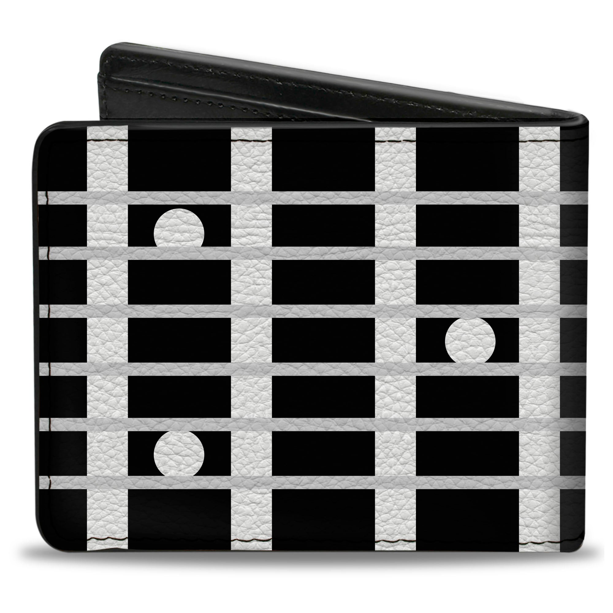 Bi-Fold Wallet - Guitar Neck Black White Bi-Fold Wallets Buckle-Down