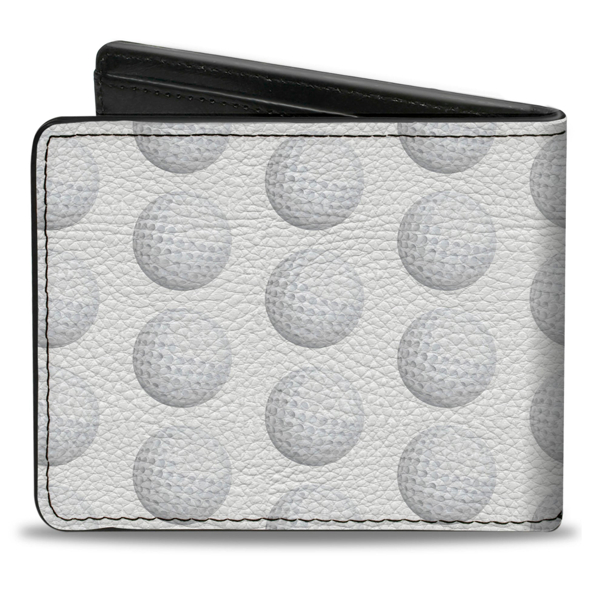 Bi-Fold Wallet - Golf Ball Dimples Whites Bi-Fold Wallets Buckle-Down