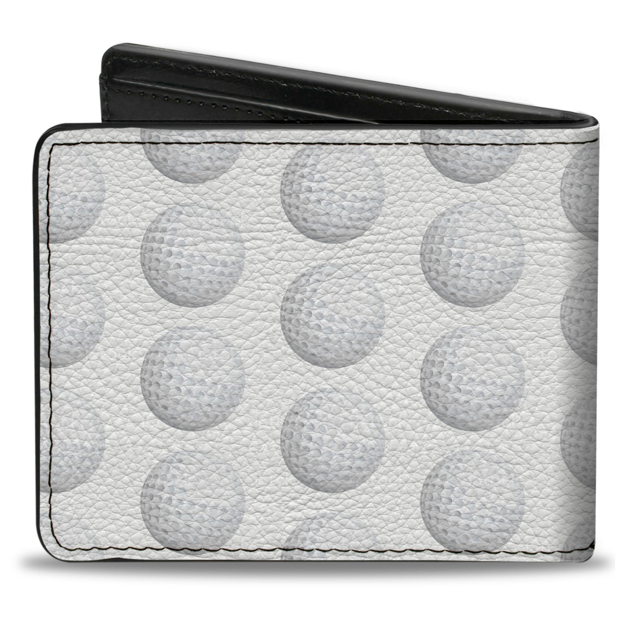 Bi-Fold Wallet - Golf Ball Dimples Whites Bi-Fold Wallets Buckle-Down