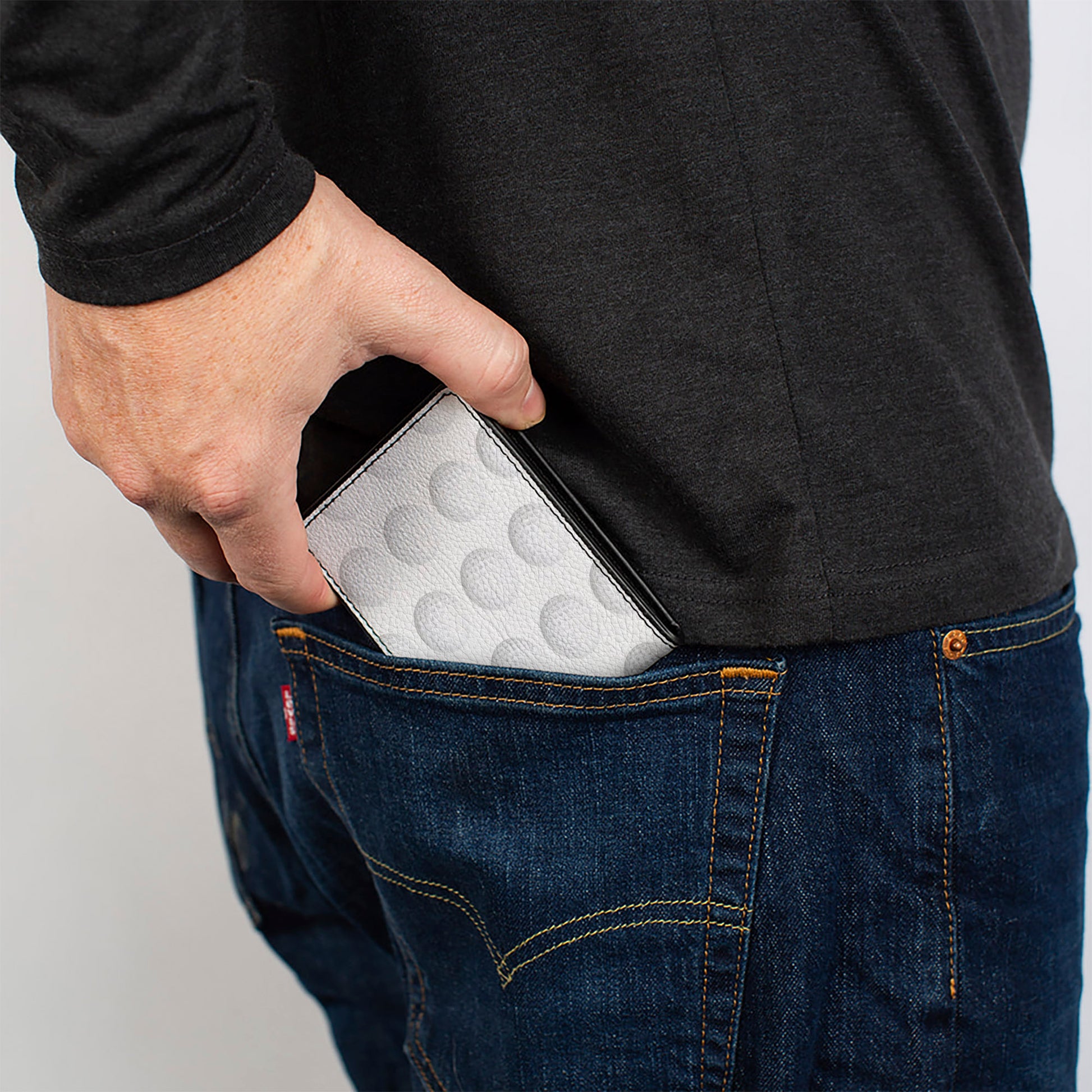 Bi-Fold Wallet - Golf Ball Dimples Whites Bi-Fold Wallets Buckle-Down