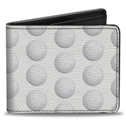 Bi-Fold Wallet - Golf Ball Dimples Whites Bi-Fold Wallets Buckle-Down