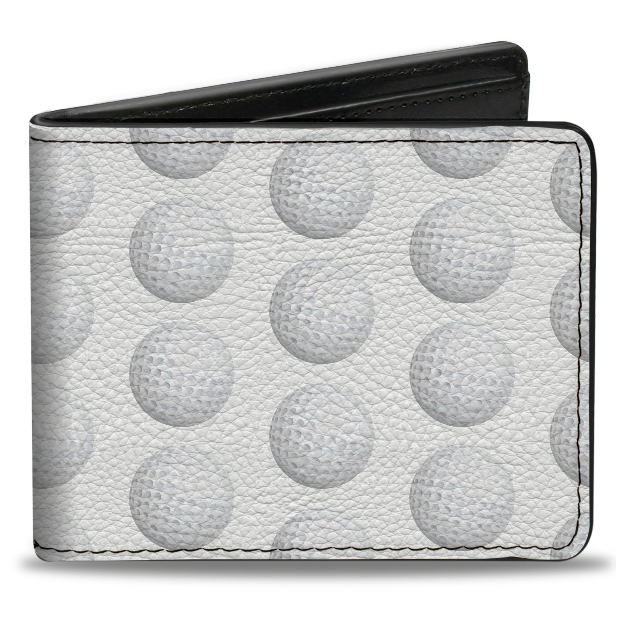 Bi-Fold Wallet - Golf Ball Dimples Whites Bi-Fold Wallets Buckle-Down