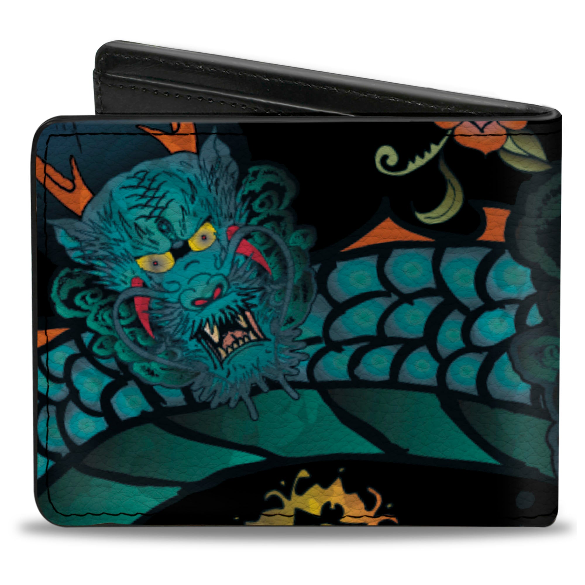 Bi-Fold Wallet - Honor CLOSE-UP Black