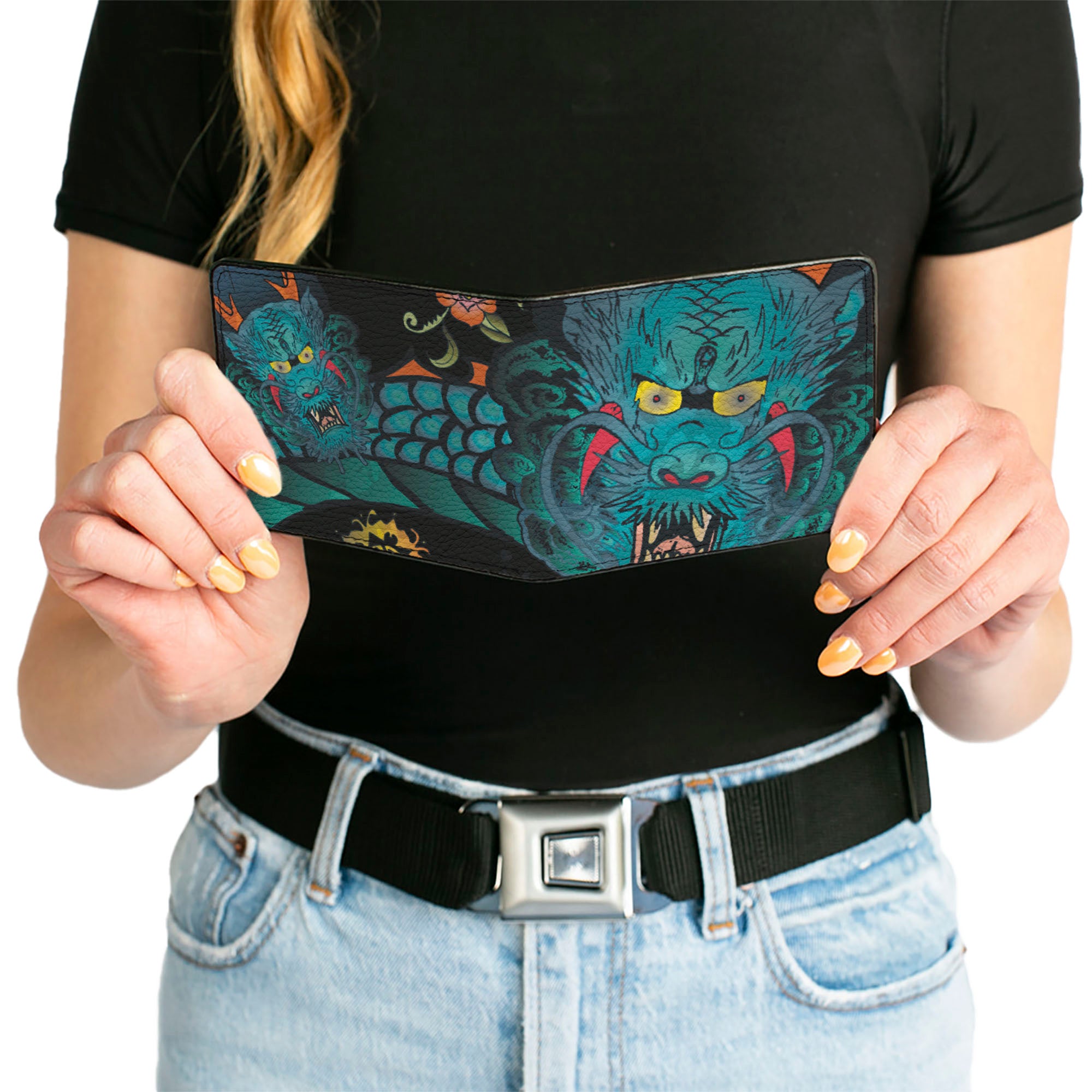 Bi-Fold Wallet - Honor CLOSE-UP Black