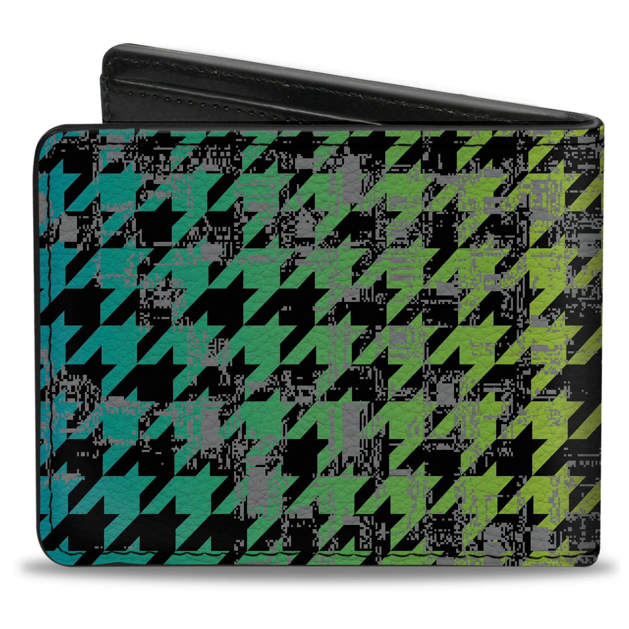 Bi-Fold Wallet - Houndstooth Black Rainbow Bi-Fold Wallets Buckle-Down