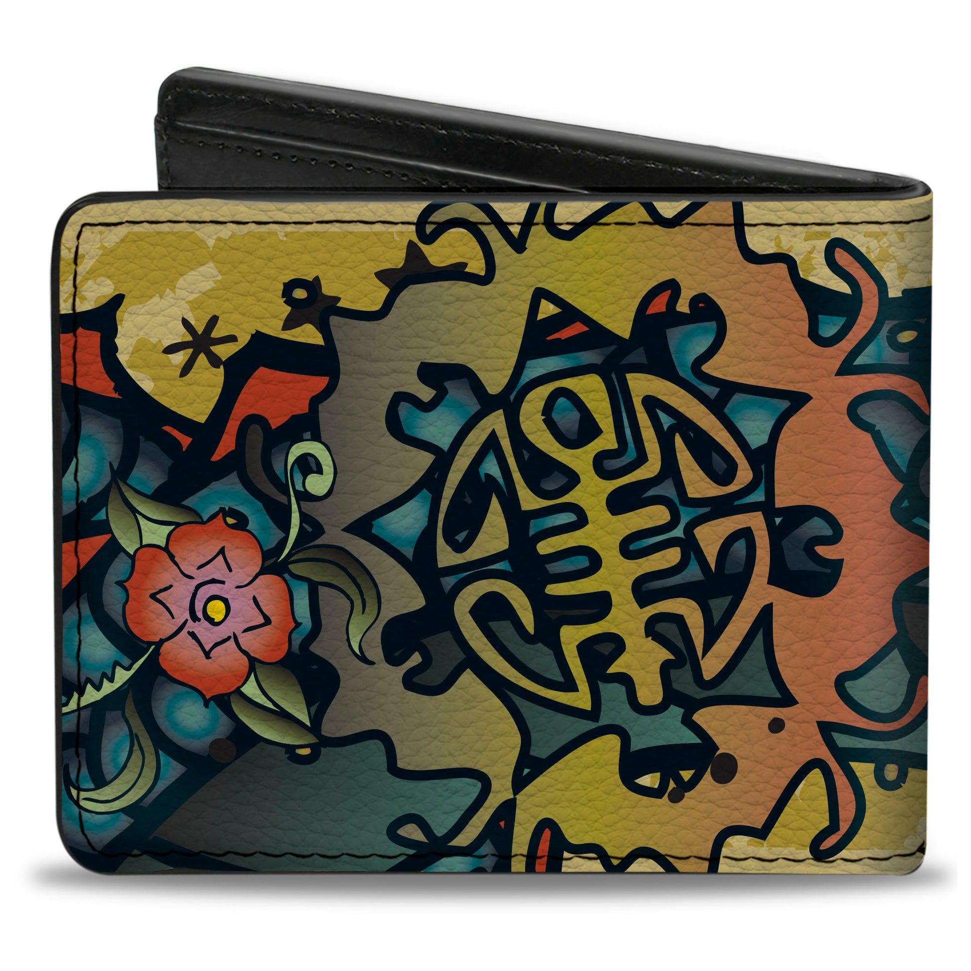 Bi-Fold Wallet - Honor CLOSE-UP Tan Bi-Fold Wallets Buckle-Down