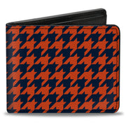 Bi-Fold Wallet - Houndstooth Orange Blue Bi-Fold Wallets Buckle-Down