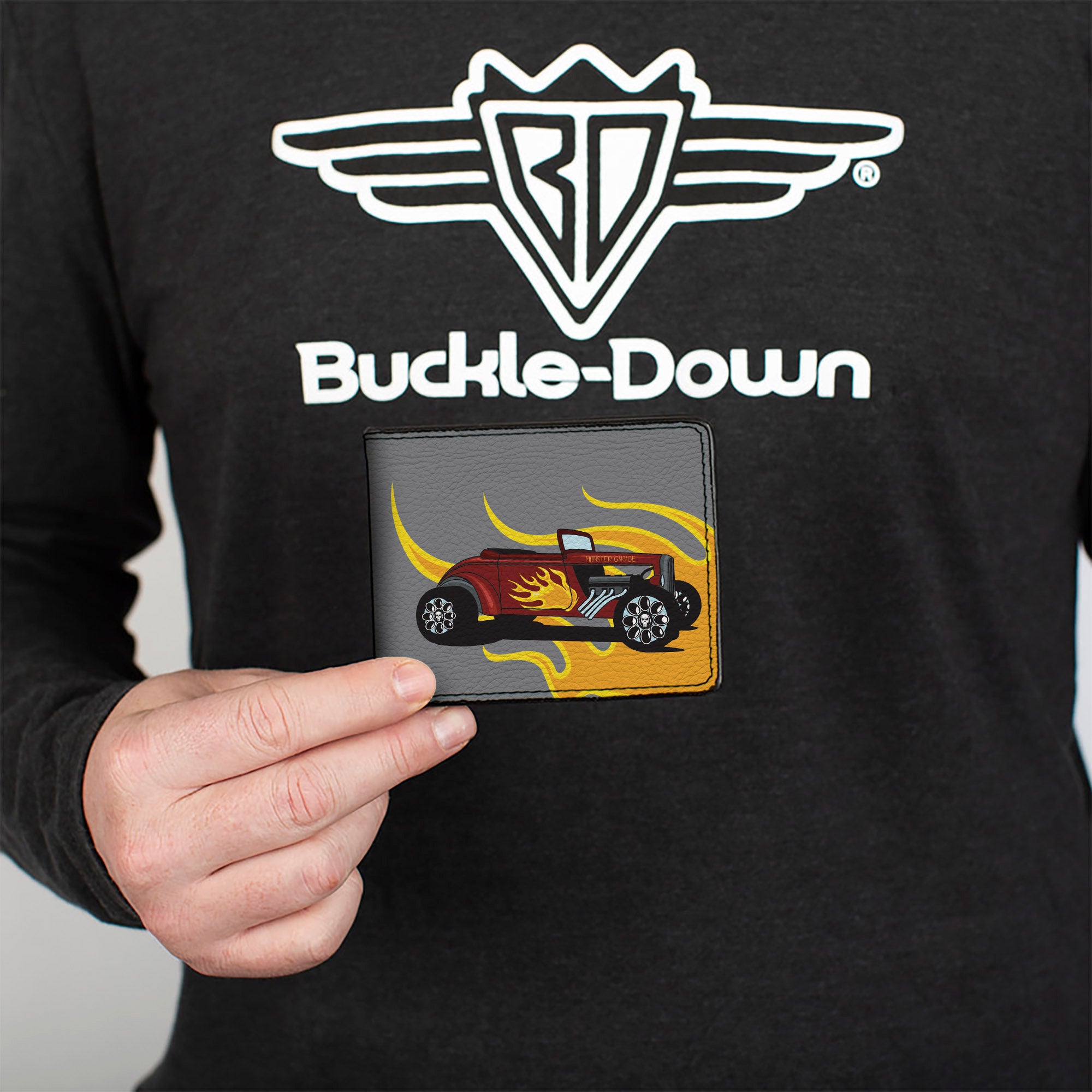 Bi-Fold Wallet - Hot Rod w/Flames