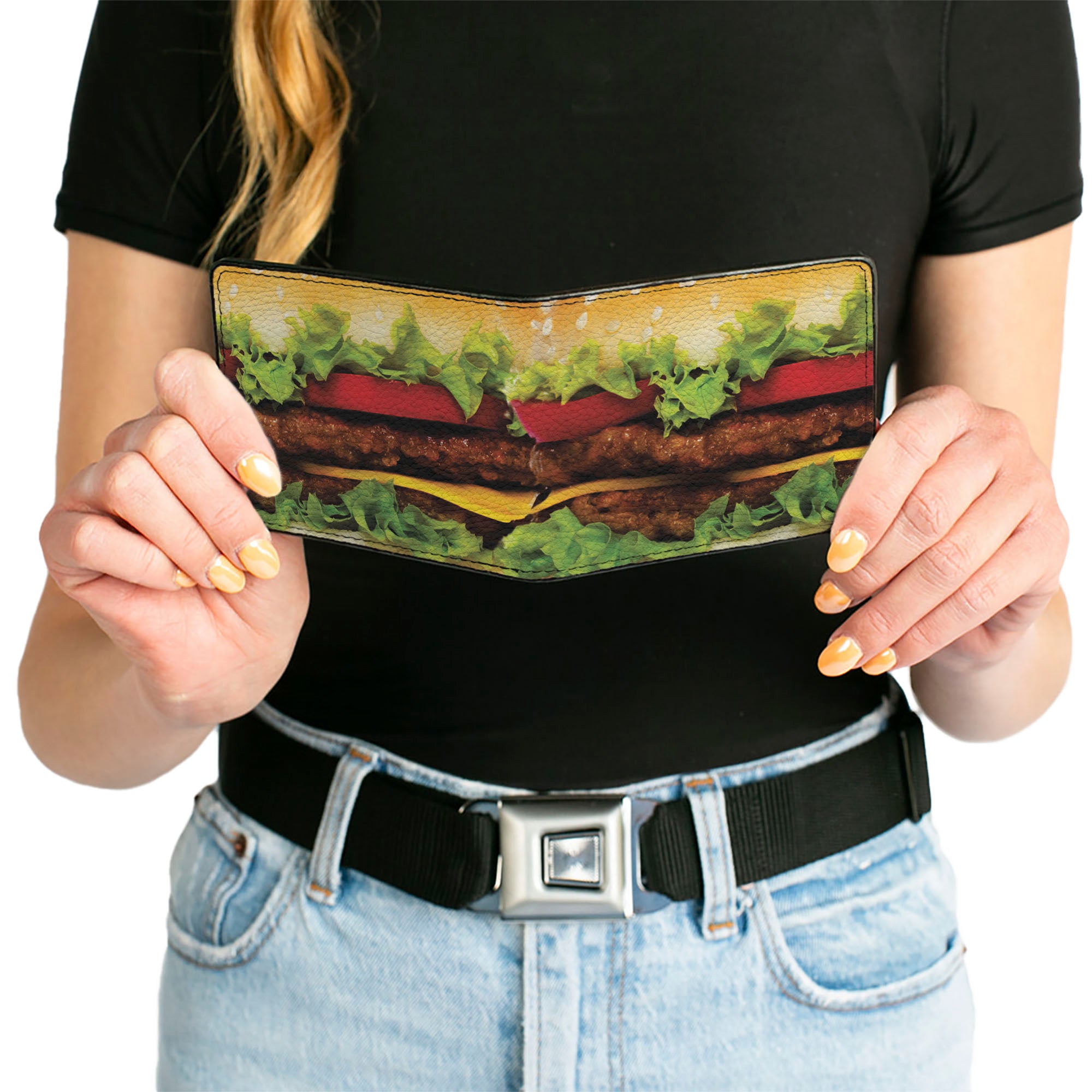 Bi-Fold Wallet - Hamburger Vivid Bi-Fold Wallets Buckle-Down