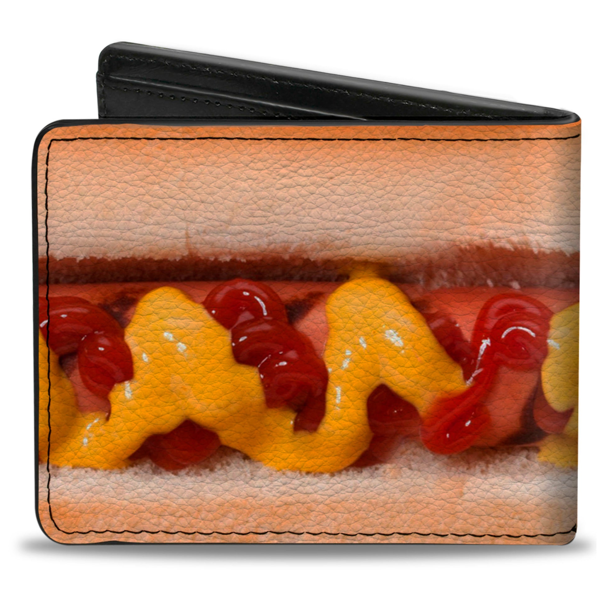 Bi-Fold Wallet - Hot Dog w Mustard & Ketchup Vivid Bi-Fold Wallets Buckle-Down