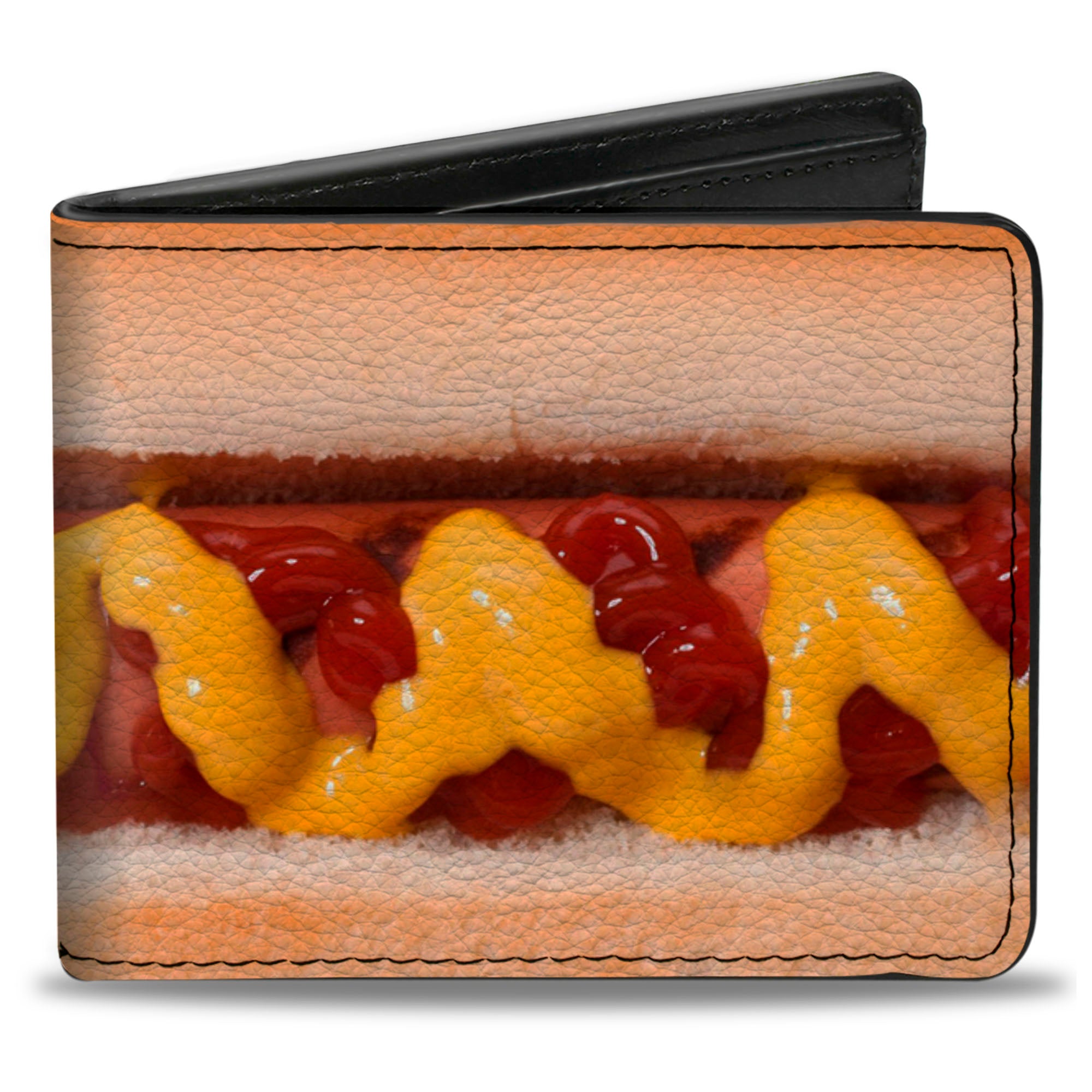 Bi-Fold Wallet - Hot Dog w Mustard & Ketchup Vivid Bi-Fold Wallets Buckle-Down