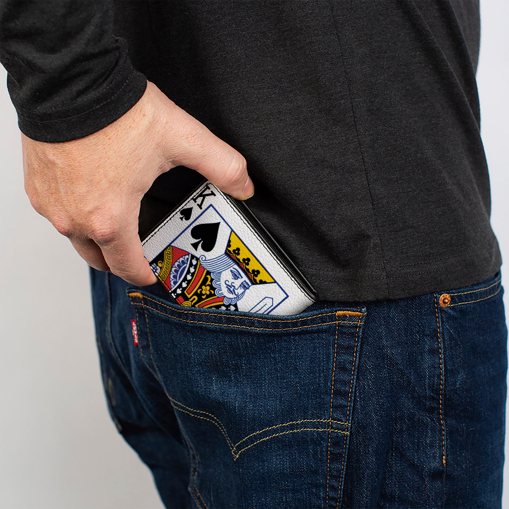 Bi-Fold Wallet - King of Spades Bi-Fold Wallets Buckle-Down