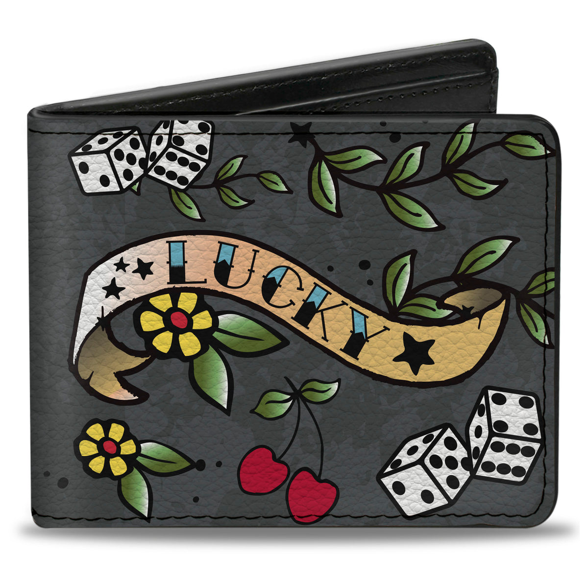 Bi-Fold Wallet - Lucky Gray Bi-Fold Wallets Buckle-Down
