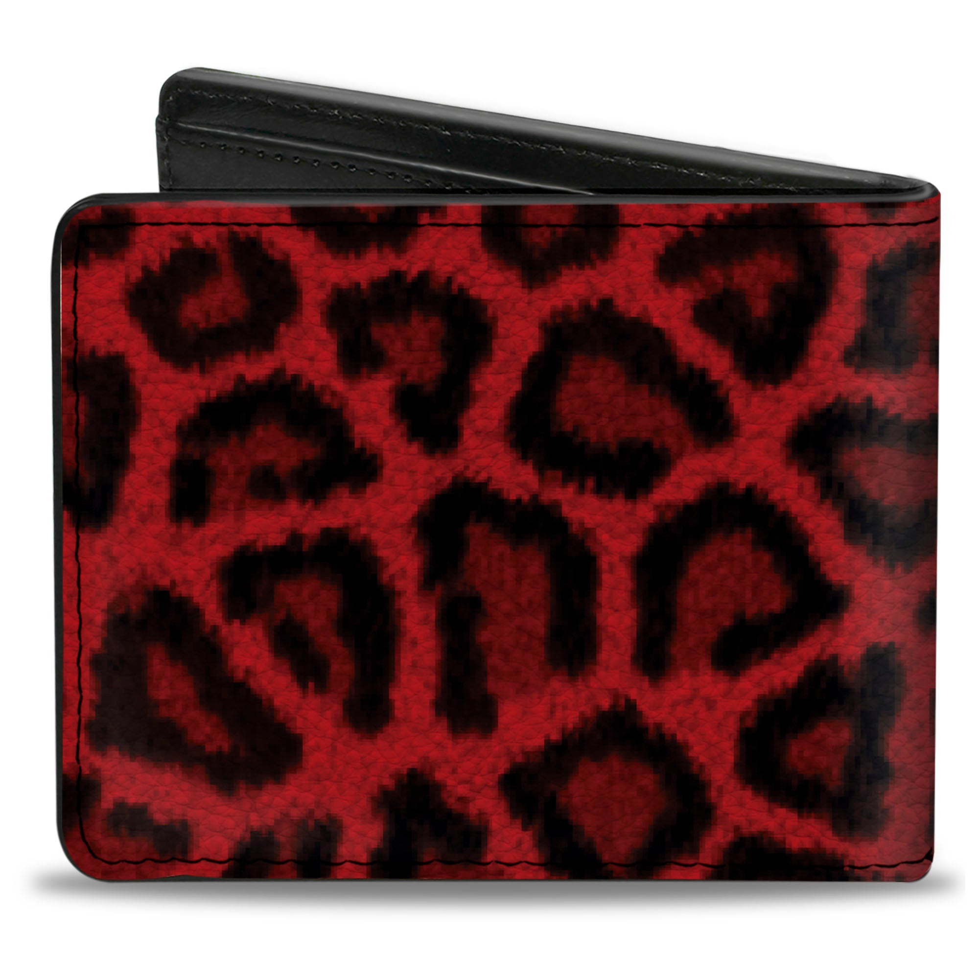 Bi-Fold Wallet - Leopard Red