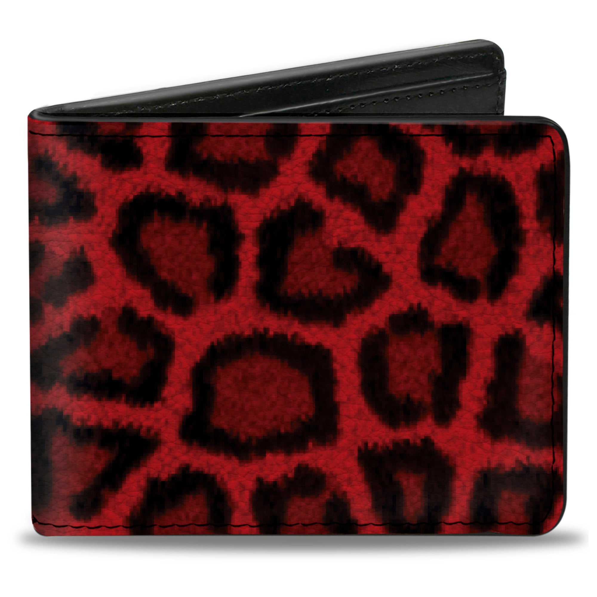 Bi-Fold Wallet - Leopard Red